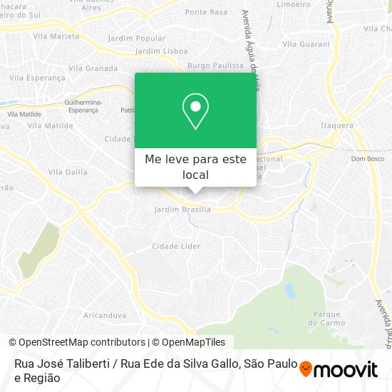 Rua José Taliberti / Rua Ede da Silva Gallo mapa