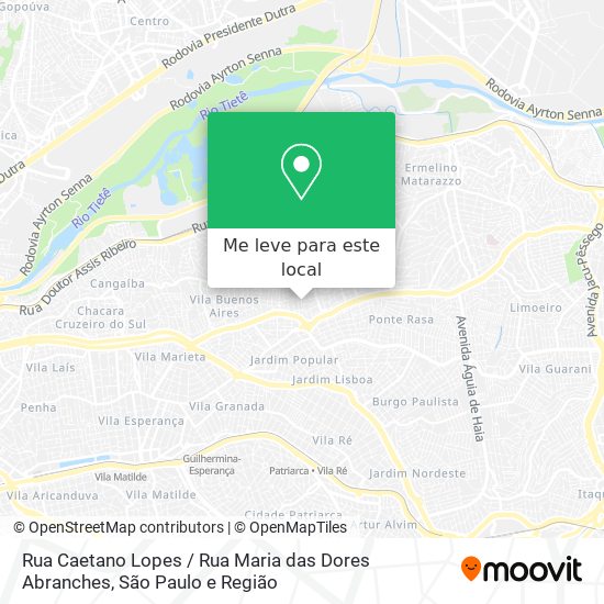 Rua Caetano Lopes / Rua Maria das Dores Abranches mapa