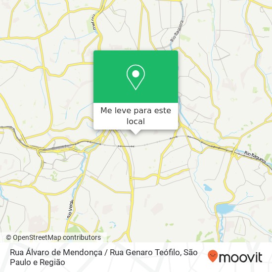Rua Álvaro de Mendonça / Rua Genaro Teófilo mapa