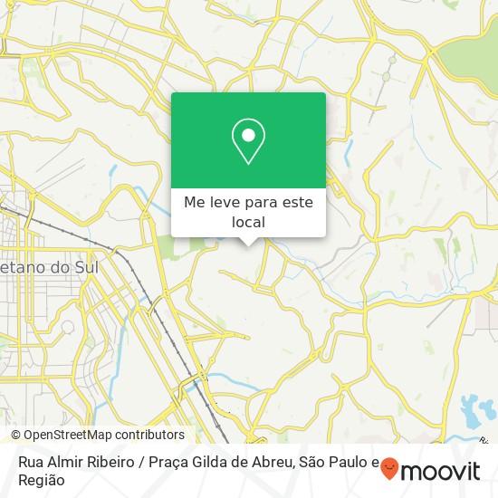 Rua Almir Ribeiro / Praça Gilda de Abreu mapa