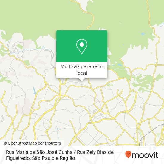 Rua Maria de São José Cunha / Rua Zely Dias de Figueiredo mapa