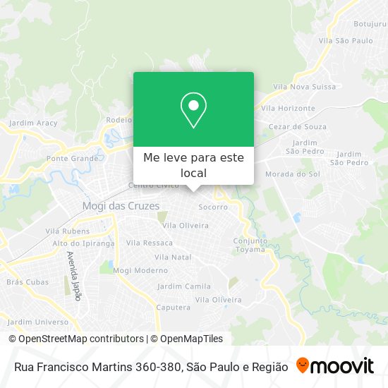 Rua Francisco Martins 360-380 mapa