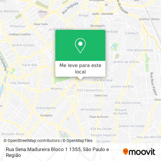 Rua Sena Madureira Bloco 1 1355 mapa