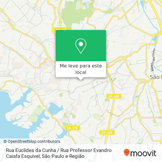 Rua Euclides da Cunha / Rua Professor Evandro Caiafa Esquivel mapa