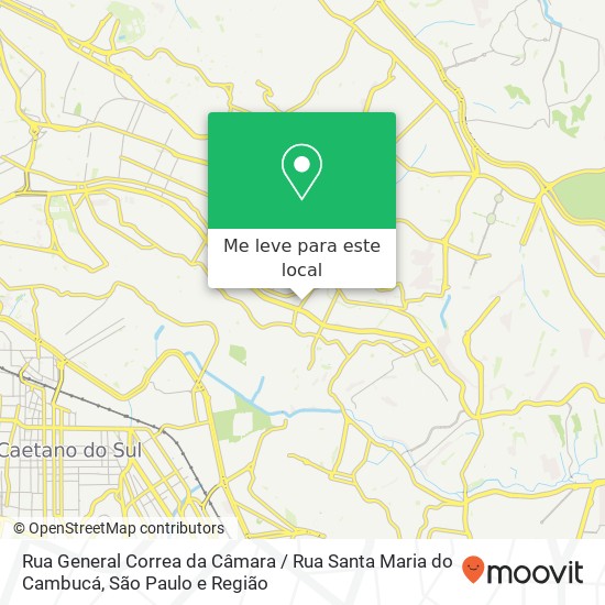 Rua General Correa da Câmara / Rua Santa Maria do Cambucá mapa