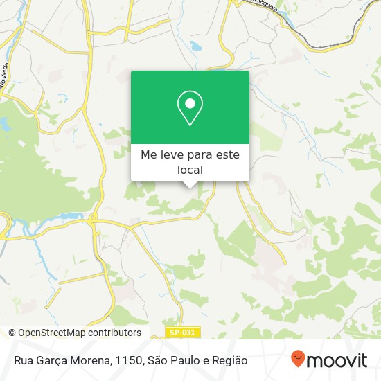 Rua Garça Morena, 1150 mapa