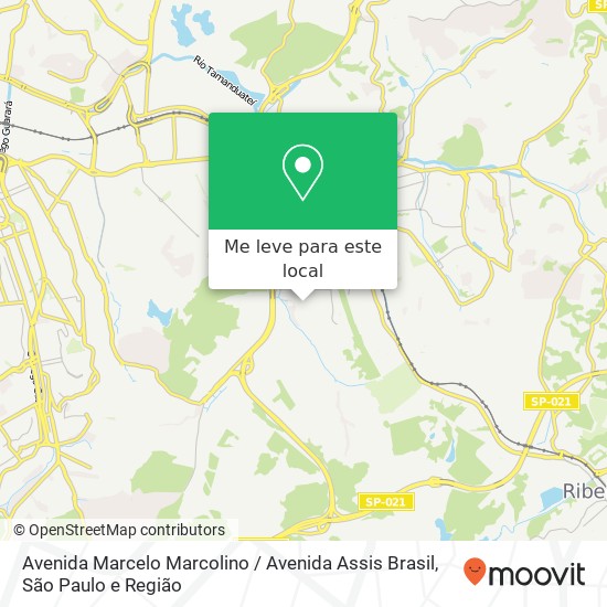 Avenida Marcelo Marcolino / Avenida Assis Brasil mapa