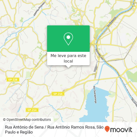 Rua Antônio de Sena / Rua Antônio Ramos Rosa mapa