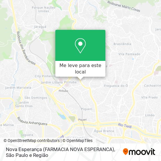 Nova Esperança (FARMACIA NOVA ESPERANCA) mapa