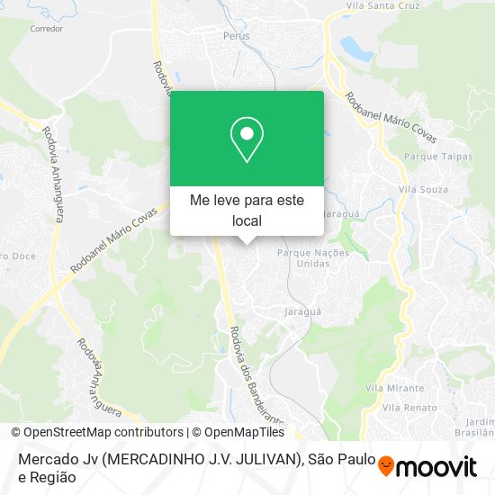 Mercado Jv (MERCADINHO J.V. JULIVAN) mapa