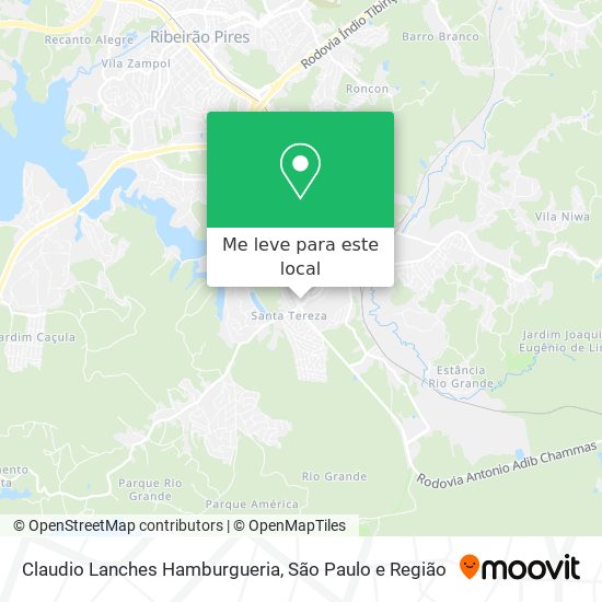 Claudio Lanches Hamburgueria mapa
