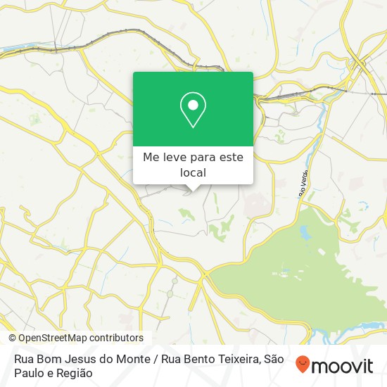 Rua Bom Jesus do Monte / Rua Bento Teixeira mapa