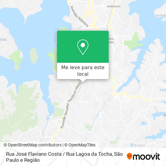 Rua José Flaviano Costa / Rua Lagoa da Tocha mapa