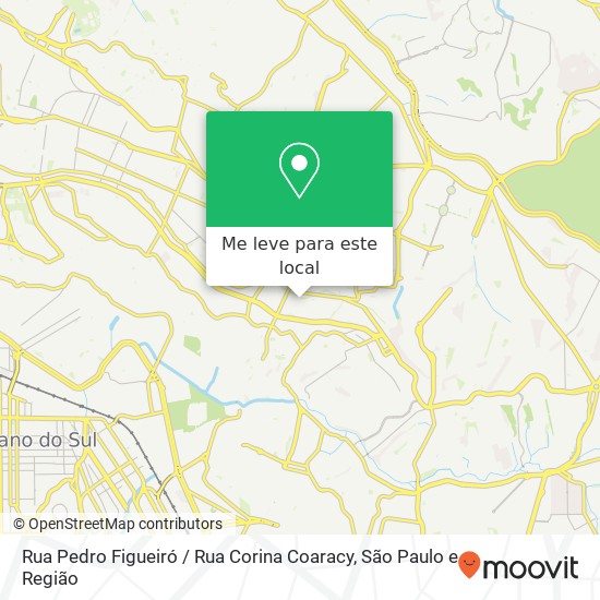 Rua Pedro Figueiró / Rua Corina Coaracy mapa