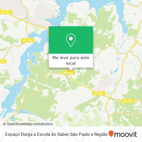 Espaço Durga a Escola do Saber mapa