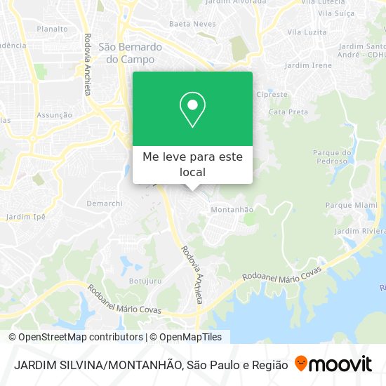 JARDIM SILVINA/MONTANHÃO mapa