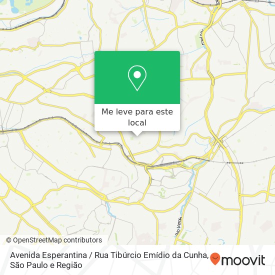 Avenida Esperantina / Rua Tibúrcio Emídio da Cunha mapa