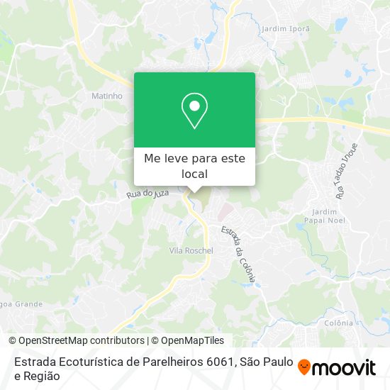 Estrada Ecoturística de Parelheiros 6061 mapa