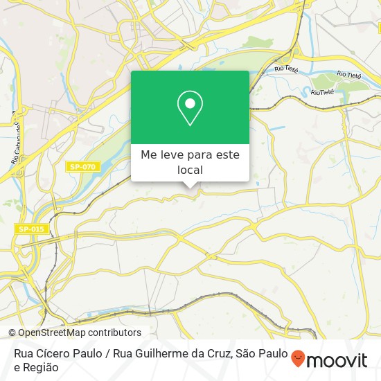 Rua Cícero Paulo / Rua Guilherme da Cruz mapa