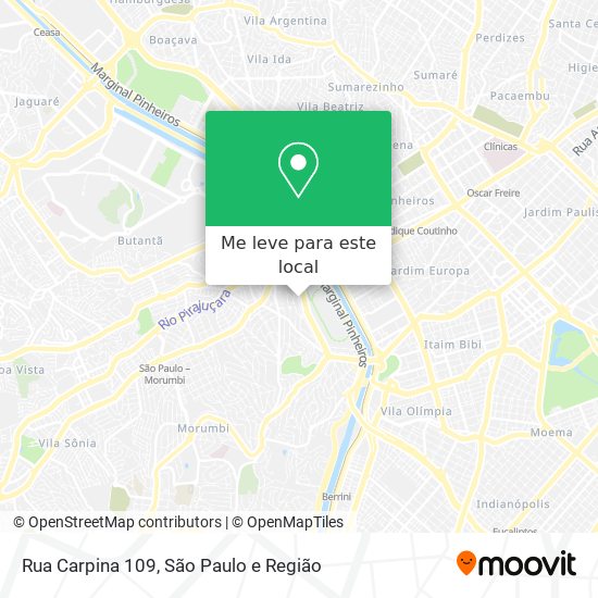 Rua Carpina 109 mapa