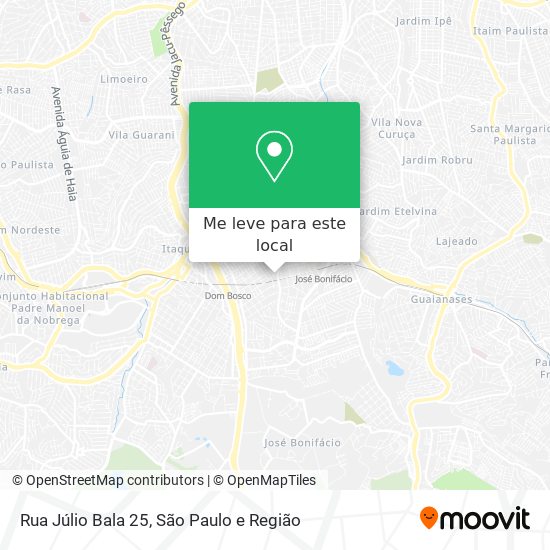 Rua Júlio Bala 25 mapa
