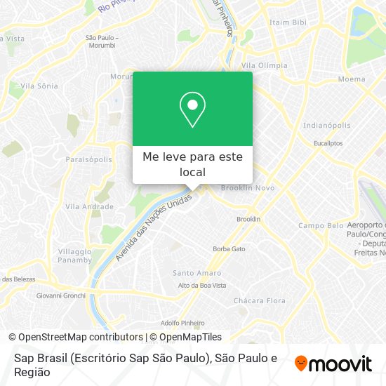 Sap Brasil (Escritório Sap São Paulo) mapa