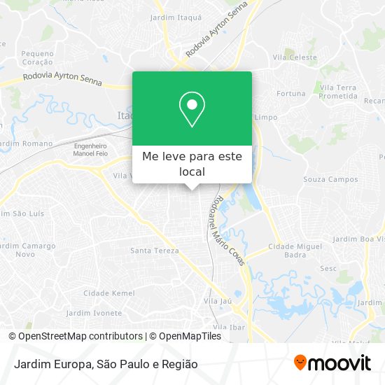 Jardim Europa mapa