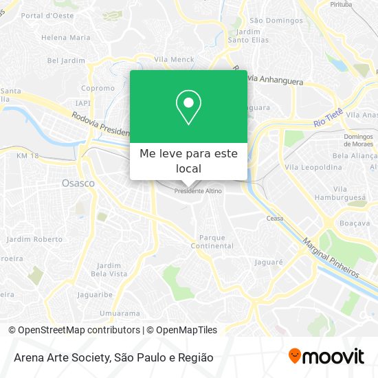 Arena Arte Society mapa