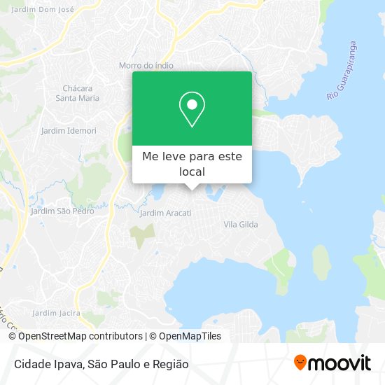 Cidade Ipava mapa