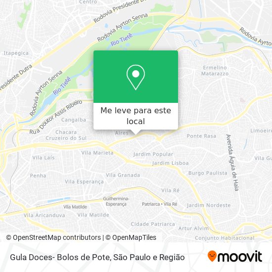 Gula Doces- Bolos de Pote mapa