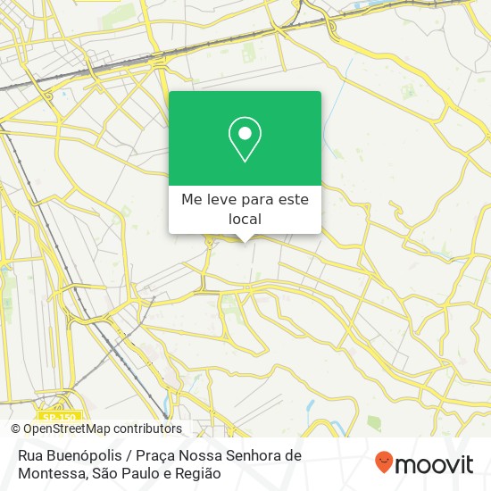 Rua Buenópolis / Praça Nossa Senhora de Montessa mapa