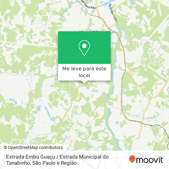 Estrada Embu Guaçu / Estrada Municipal do Tanabinho mapa
