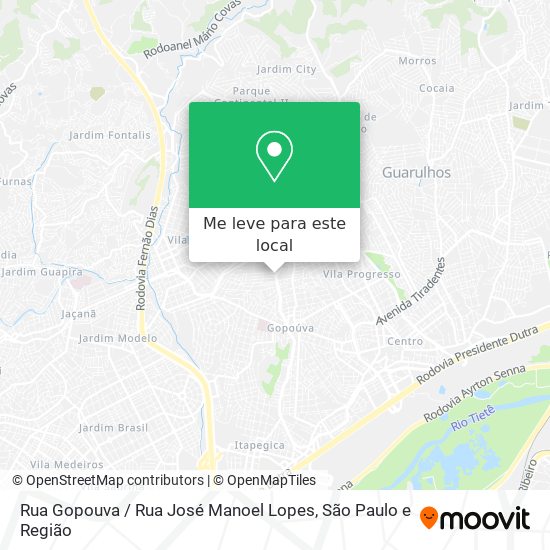 Rua Gopouva / Rua José Manoel Lopes mapa