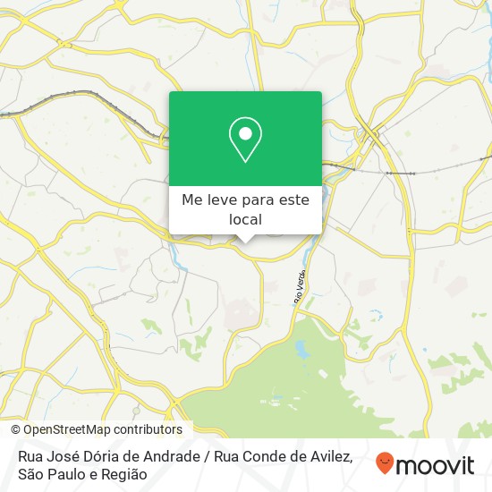 Rua José Dória de Andrade / Rua Conde de Avilez mapa