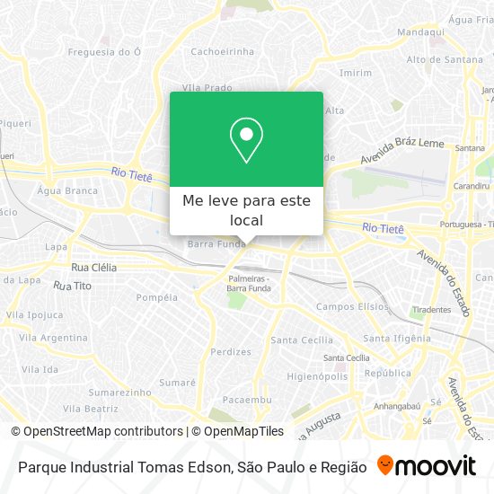 Parque Industrial Tomas Edson mapa
