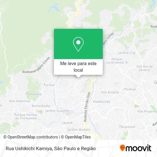 Rua Ushikichi Kamiya mapa