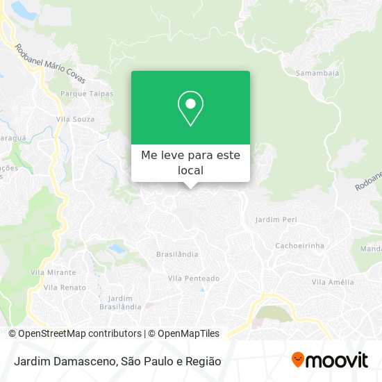 Jardim Damasceno mapa