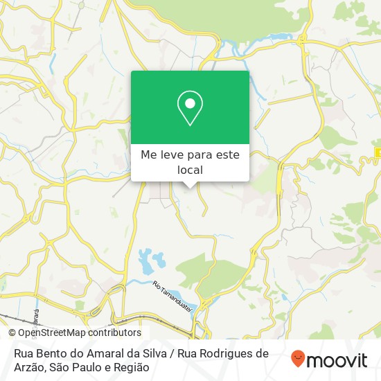 Rua Bento do Amaral da Silva / Rua Rodrigues de Arzão mapa