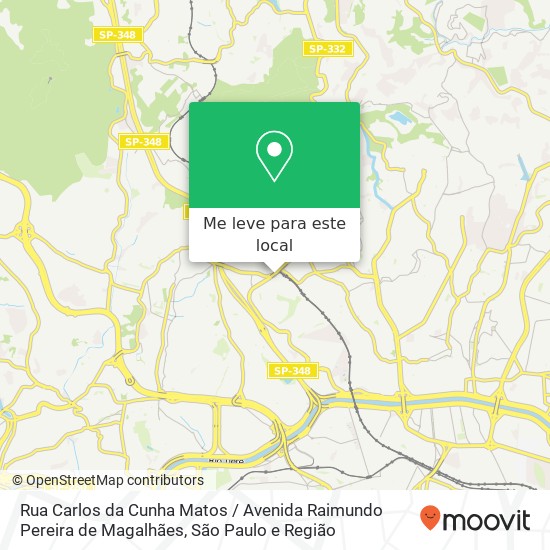 Rua Carlos da Cunha Matos / Avenida Raimundo Pereira de Magalhães mapa