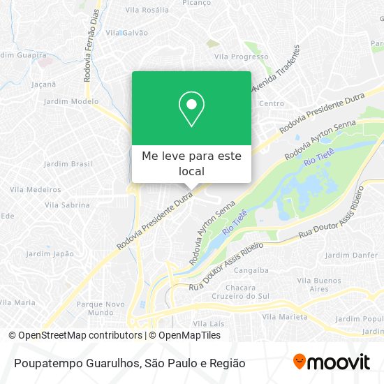 Poupatempo Guarulhos mapa