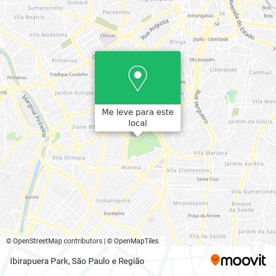 Ibirapuera Park mapa