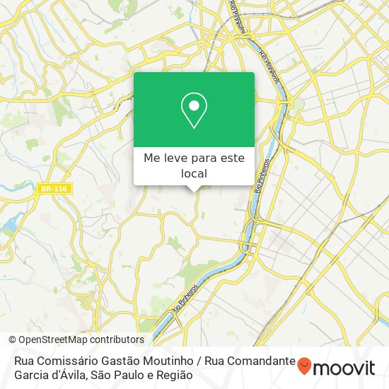Rua Comissário Gastão Moutinho / Rua Comandante Garcia d'Ávila mapa