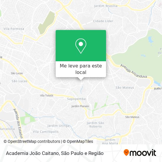 Academia João Caitano mapa