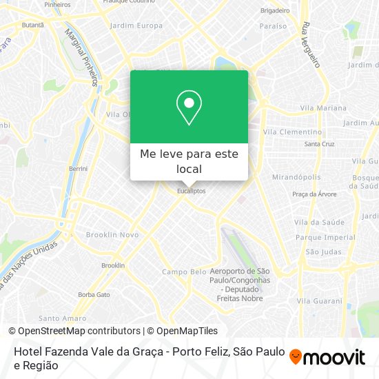 Hotel Fazenda Vale da Graça - Porto Feliz mapa