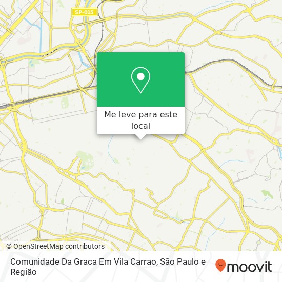 Comunidade Da Graca Em Vila Carrao mapa