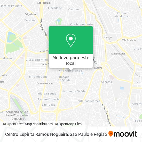 Centro Espirita Ramos Nogueira mapa
