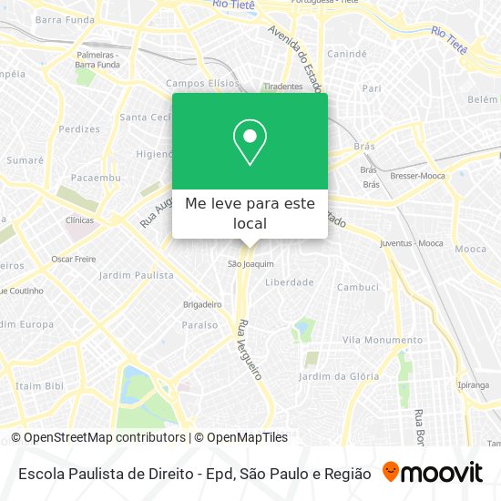 Escola Paulista de Direito - Epd mapa