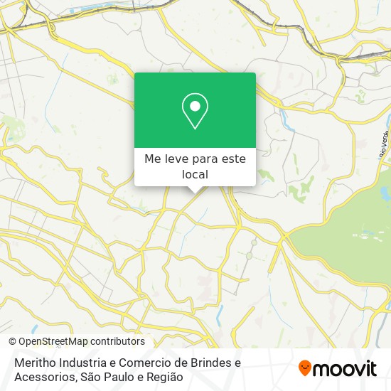 Meritho Industria e Comercio de Brindes e Acessorios mapa