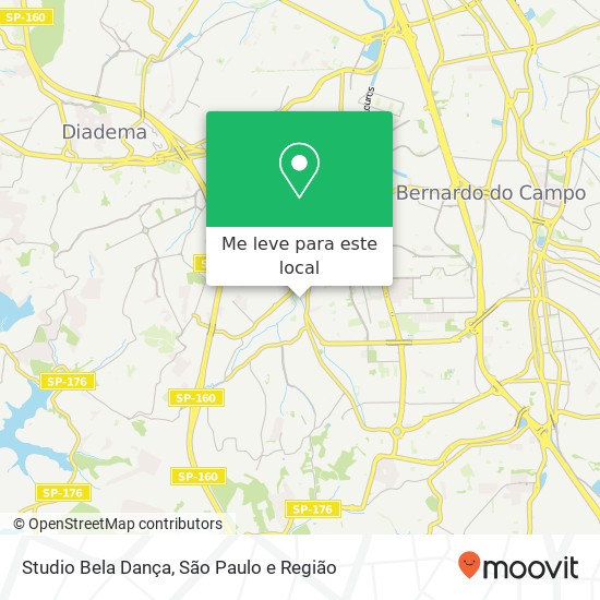 Studio Bela Dança mapa