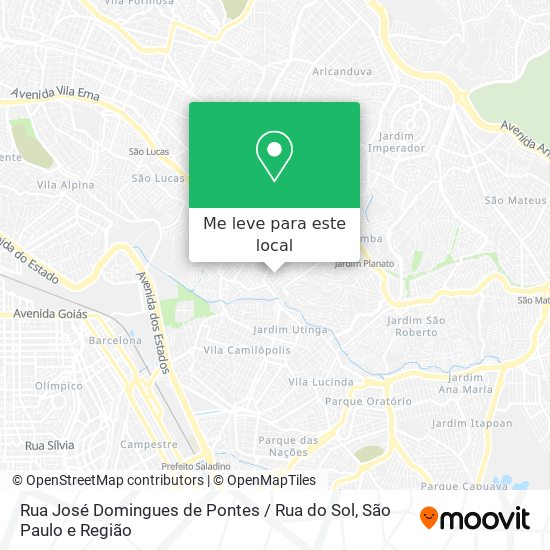 Rua José Domingues de Pontes / Rua do Sol mapa